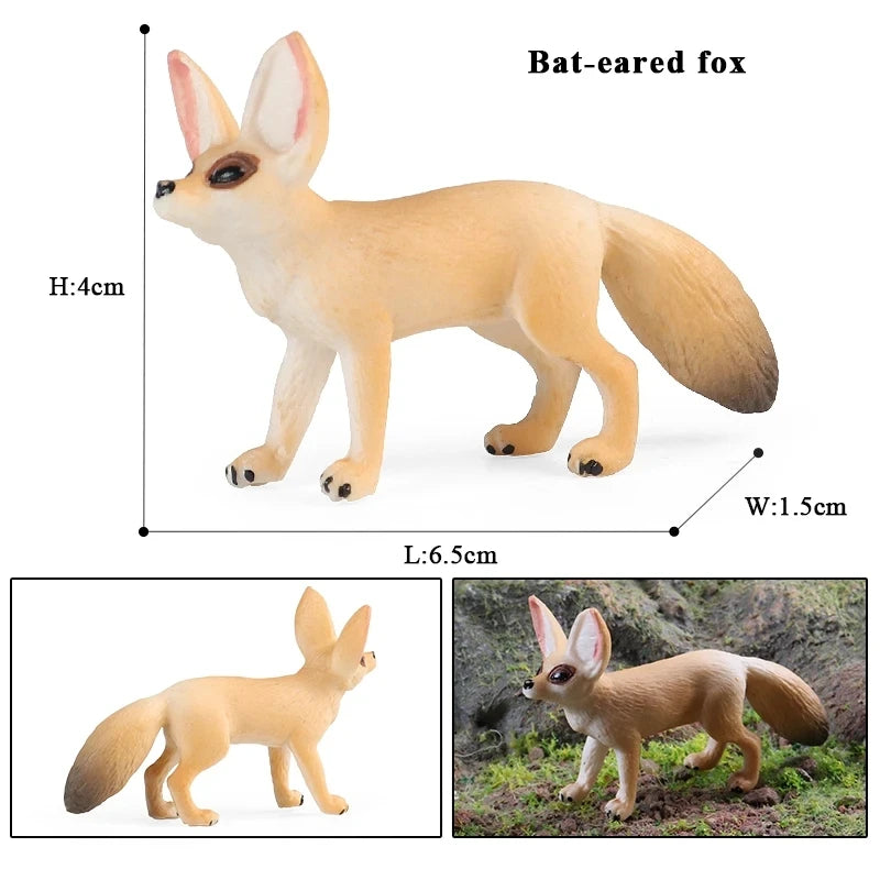 Oenux Simualtion Cute Forest Wild Animals Action Figures Owl Pangolin Manatee Rabbit Model Miniature Cake Toppers Kids Gift Toy