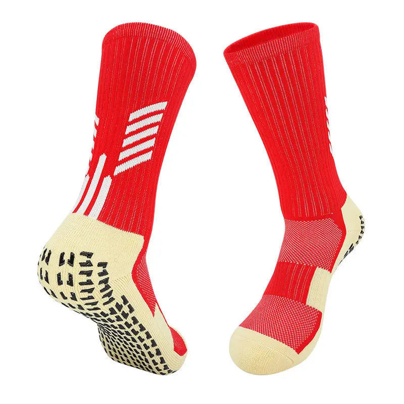 High Quality Anti Slip Soccer Socks Adults Kids Sport Towel Bottom Cotton Mid Tube Non Slip Football Hockey Baseball Grip Sock