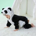 Baby Unisex Romper Newborn Panda Animal Cartoon Onesie Pajamas Anime Cosplay Costumes for Kids Boys Girls Christmas Halloween