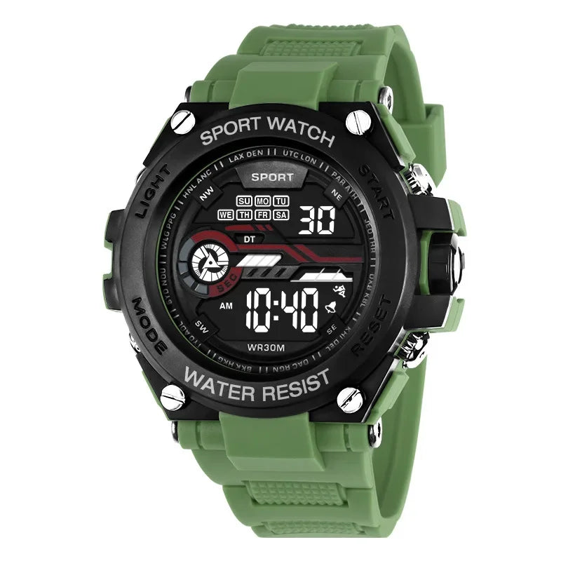 YIKAZE Men’s Digital Sports Watch – Waterproof Military Watch