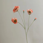 Poppy Artificial Flowers 65cm Long Stem Fake Flowers For Home Decor Garden Wedding Party Decoration DIY Flower Arrangement New