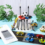 6/12/48pcs/1case Birthday Candles Spiral Cake Candles  Long Thin Cake Candles For Wedding Party And Cake Decoration