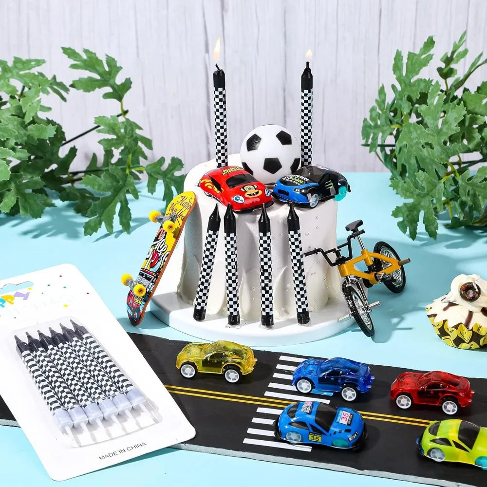 6/12/48pcs/1case Birthday Candles Spiral Cake Candles  Long Thin Cake Candles For Wedding Party And Cake Decoration