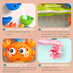 Interactive Suction Cup Bath Toy Set for Youngsters，Ideal for Youngsters and Schoolers, Perfect Gift for Halloween, Christmas