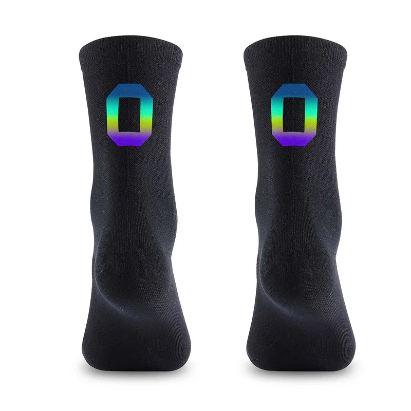 WEST BIKING Professional Cycling Breathable Socks Bicycle Racing Compression Socks Men Soccer Basketball Sports Reflective Socks