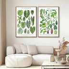 1pc Green Botanical Leaves Interior Art Print Houseplants Nature Indoors Canvas Wall Home Decor Calming Poster Foliage and Plant