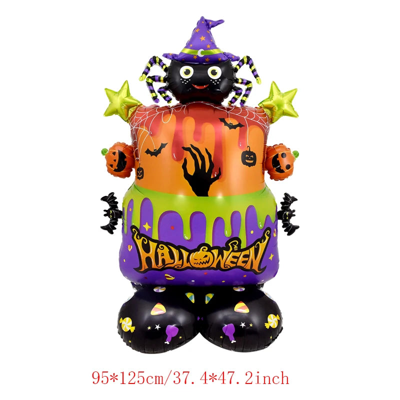 1set Giant Stand Pedestal Halloween Party Balloons Ghost Skull Pumpkin Tree Wizard Shape Balloon Halloween Decorations 2027