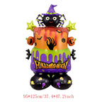 1set Giant Stand Pedestal Halloween Party Balloons Ghost Skull Pumpkin Tree Wizard Shape Balloon Halloween Decorations 2027
