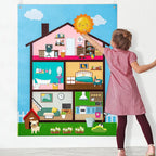 Farm Animals Felt Story Busy Board 4-in-1 Learning Activity Set