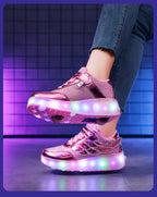 Sneakers Roller Shoes Dual-Use Skates for Kids and Adults