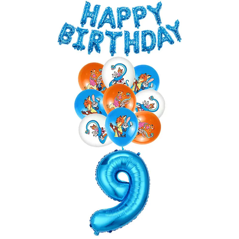 NEW Zootopia Party Favor Zootopia 2 Birthday Decoration Judy Nick Gary Party Supplies Zootropolis Coil Notebook Box Bag Card Kid