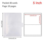 3/4/5/6 Inch 80/160 Slots Transparent Photo Album Idol Photocard Holder Idol Star Card Collect Book Creative Photo Card Holder