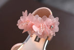 Girls Rhinestone Flower Shoes Princess Dress Pumps for Kids