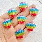 20Pcs Cute Resin Cartoon Shell, Starfish, small fish, seahorse, for Scrapbooking, Wedding Decor & DIY Jewelry Making Accessories