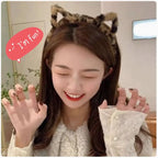 1 Plush Cat Ear Headband with Cute and Girlish Style, Perfect for Daily Use, Cute and Eye-catching