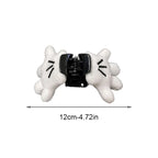 1pc white fluffy three-dimensional palm hair clip exaggerated cute fluffy hairpin hair accessory head accessory gift hair grab