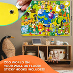 Zoo Animals Felt Story Board Montessori Learning Toy