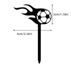 Football Boy Cake Topper Soccer Player Doll Decor for Birthday Party Sports Theme Childrens Celebration Supplies Cupcake Decor