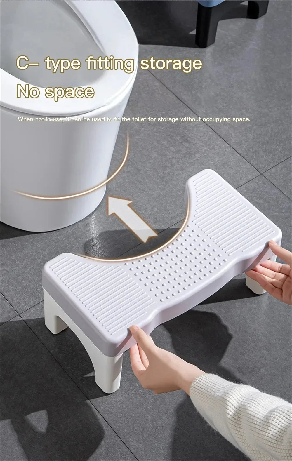 New Bathroom Squatty Potty Toilet Stool for Children Pregnant Woman Seat Elderly Toilet Foot Stand Stool Bathroom Accessories