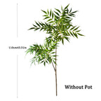 78-140cm Large Artificial Tree Real Touch Palm Tree Plastic Nandina Leaves Faux Tall Bamboo Plants For Home Garden Office Decor