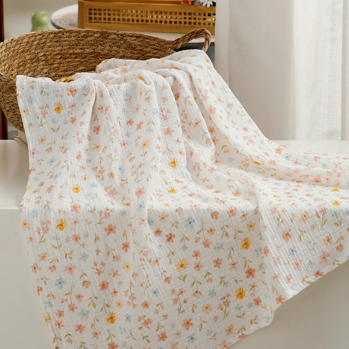 Kangobaby #My Soft Life# 100% Cotton Baby Muslin Blanket Infant Bath Towel Size 80x80cm