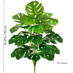 40-130cm（51.18in） Artificial Monstera Plant Fake Palm Tree Plastic Turtle Leaf Green Plant for Home Garden Room Office Decor