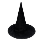 Halloween Witch Hat Flannel Wizard Costume Hat for Parties