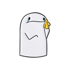 Funny Cartoon Characters Flork Enamel Pins No Me Ofrezcan Pan Simple Figure Brooches Lapel  Badge Jewelry Gifts for Friends
