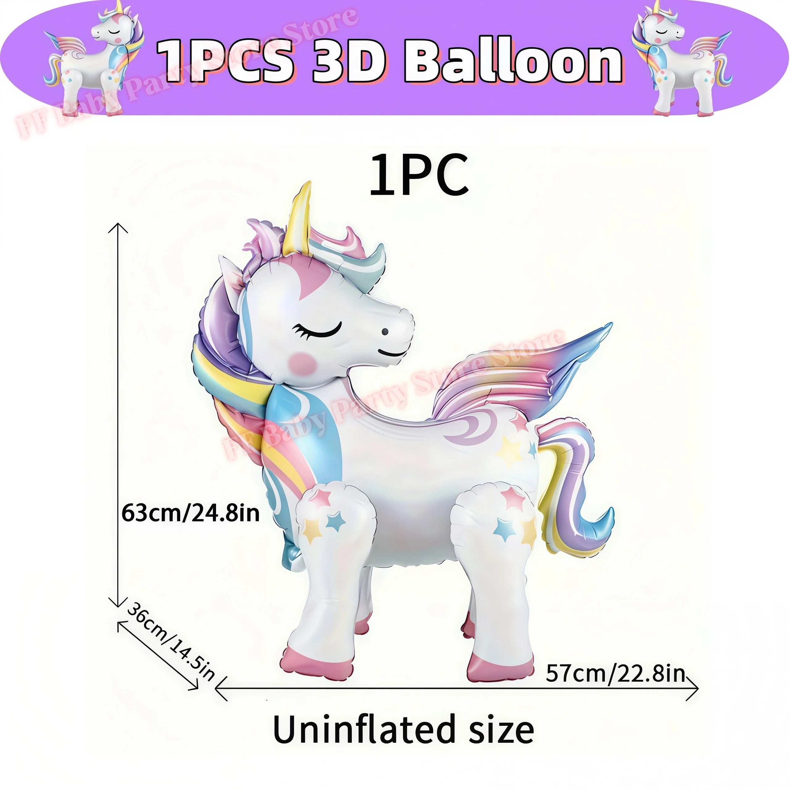 Kids Girls Unicorn Birthday Party Decoration Plate Cup Happy 1st Unicorn 3D Balloon Kid Favors Gift Wedding Baby Shower Supplies