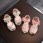 Girls Rhinestone Flower Shoes Princess Dress Pumps for Kids