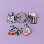 Classic Characters Enamel Pins Cool Badge Brooches For Women Men Metal Pin for Backpack Collectible Sci-Fi Movie Fan Gifts