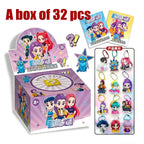32 Pack Blind Bag Acrylic Keychain Mystery Grab Bag for School Backpack Anime Kids Gift Collectibl