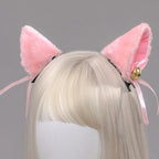 Anime Cat Ear Hairclip Cosplay Lolita Kawaii Kitten Headdress Cute Cartoon Animal Headwear Halloween Party Costumes  Accessories