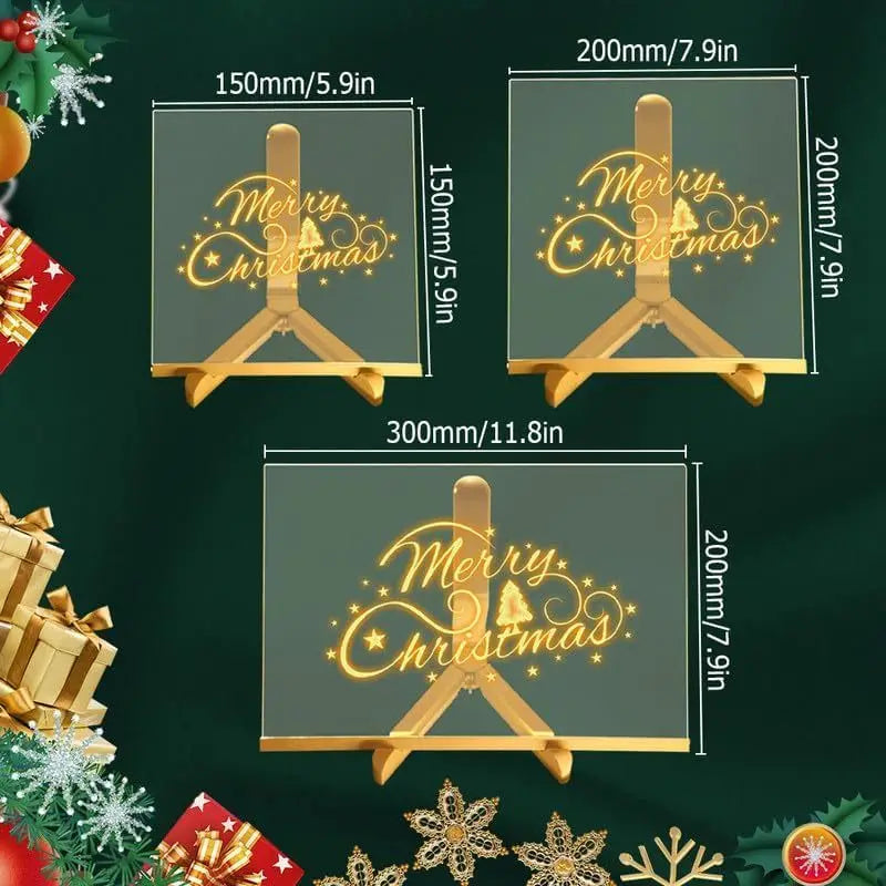 Luminous Acrylic LED Drawing Board for Kids DIY Art