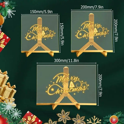 Luminous Acrylic LED Drawing Board for Kids DIY Art