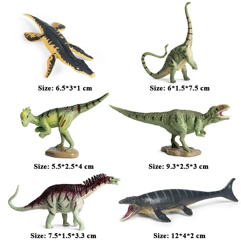 Oenux Mini Wild Forest Animals Insect Dinosaur Model Owl Fox Squirrel Hedgehog Fox Frog Figurines Cake Toppers Kid Toy Gift