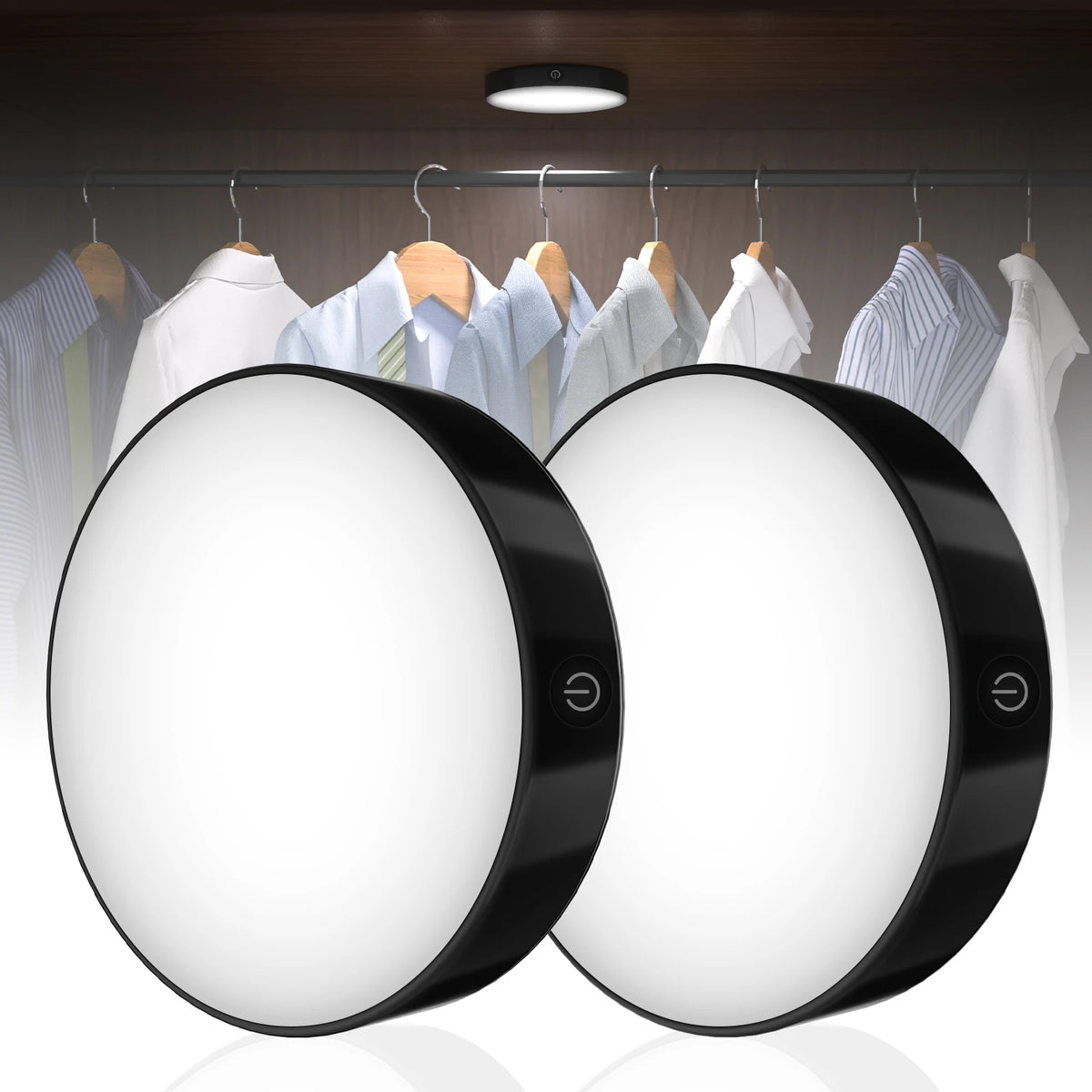 WILLED Rechargeable Dimmable Touch Light Buit-in 1000mAh Batter Portable LED Night Lights for Cabinet Wardrobe Kitchen Bedroom