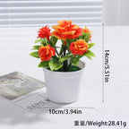 Artificial Plants Bonsai Simulated Tree Potted Fake Flowers Table Porch Potted Ornaments Home Wedding Decor Housewarming Gift