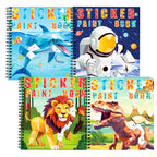 1-6PCS Sticker Book For Kids Unicorn Sticker Paint Book Mermaid Children's Sticker By Number For Birthday Gift Girls Stationery