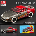1:64 Scale JDM Corvette GT500 Firebird Daytona Stardust Alloy Diecast Models Toys Series Miniature Cars for Children's Toy Gifts