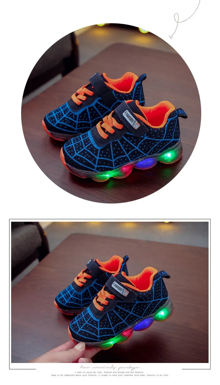 Kids Cartoon Sneakers Breathable Casual Sport Shoes for Children