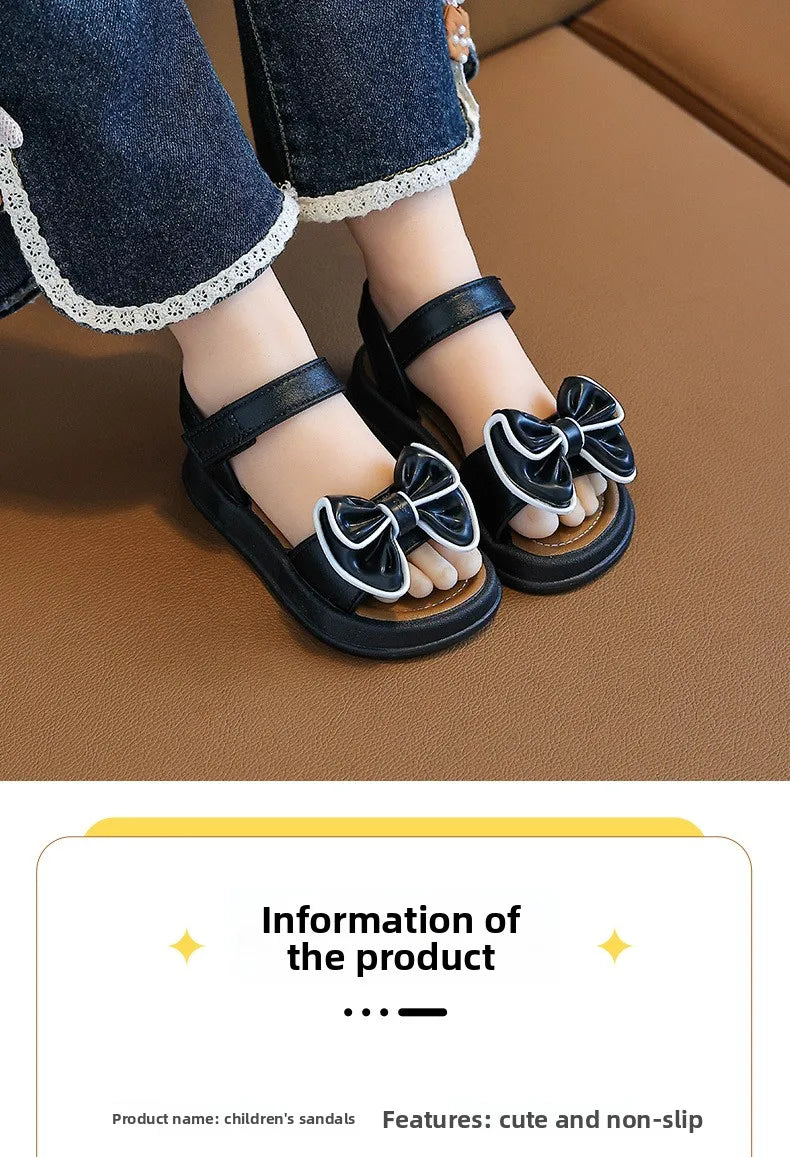 Girls Bow Princess Sandals Stylish Summer Footwear for Kids