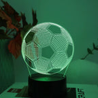 1PC Modern Creative Football 3D Night Light, USB Powered, Suitable for Decorating Bedrooms, Study Rooms, and Living Rooms