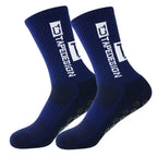 1 Pair Non Slip Soccer Socks Men Non Skid Grip Football Basketball Sport Cycling Socks 2025 New