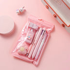 7-In-1 Stationery Set Children Back To School Gel Pen Highlighter Ballpoint Pen Eternal Pencil Tape Eraser Kids Prize Xmas Gift