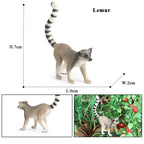 Oenux Simulation Wild Animal Chimpanzee Orangutan Gorilla Tree Sloth Monkey Model Action Figures Garden Miniature Decoration Toy