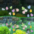 30/60/100PCS Luminous Mini Duck Micro Landscape Access Miniature Figurines Fairy Home Decoration Glow in the Dark Mixed Style