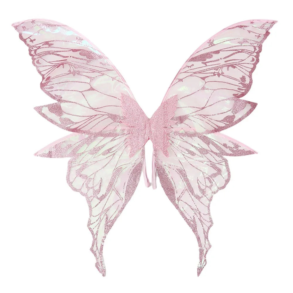 Magical Adults Fairy Wings Girls Sparkling Angel Wings  Costume Wings for Halloween Costume Dress up Party Favor Christmas Gift