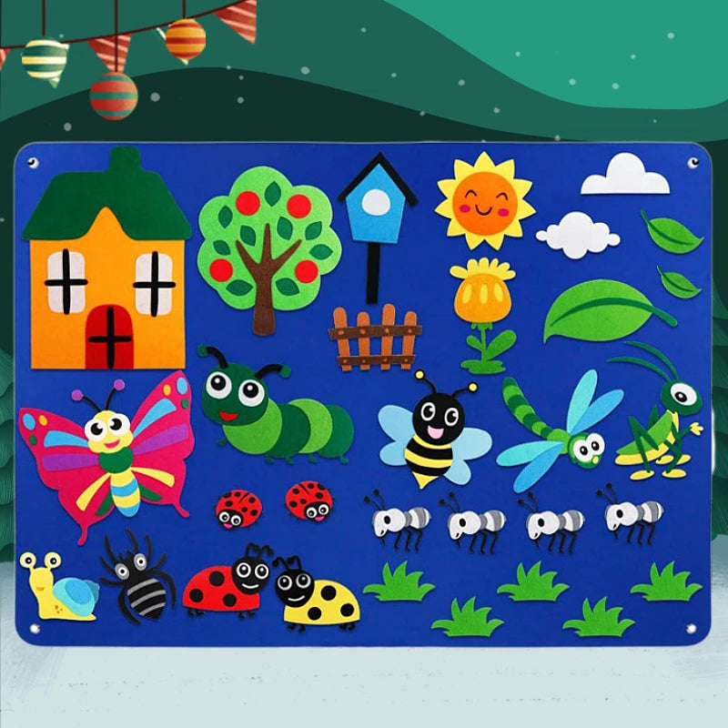 Farm Animals Felt Story Board for Kids Learning & Storytelling