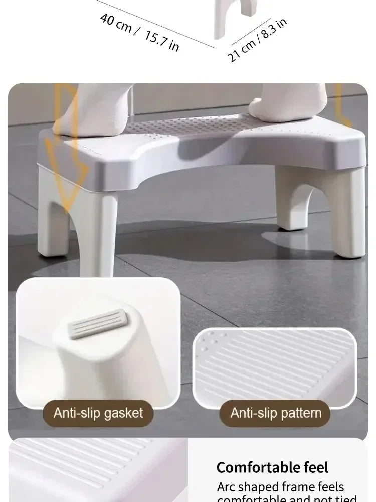 New Bathroom Squatty Potty Toilet Stool for Children Pregnant Woman Seat Elderly Toilet Foot Stand Stool Bathroom Accessories